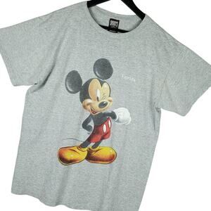 Vintage Mickey Mouse Florida Graphic T-Shirt Sz Large Sherry's Best Gray